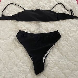 Black 2 piece bikini size Large NEW